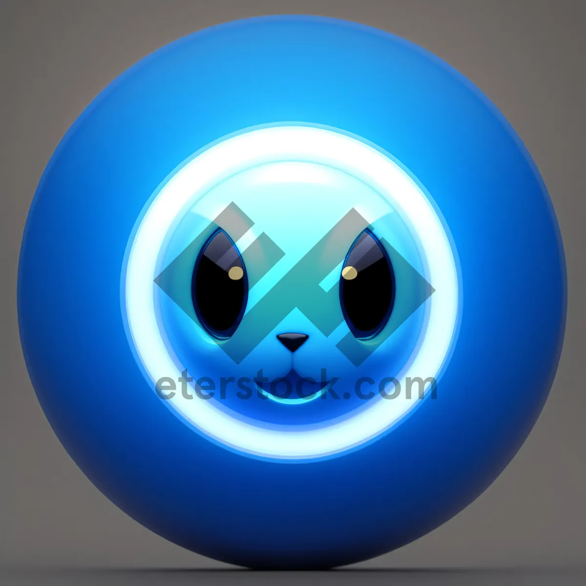 Picture of Shiny Metallic Round Web Button