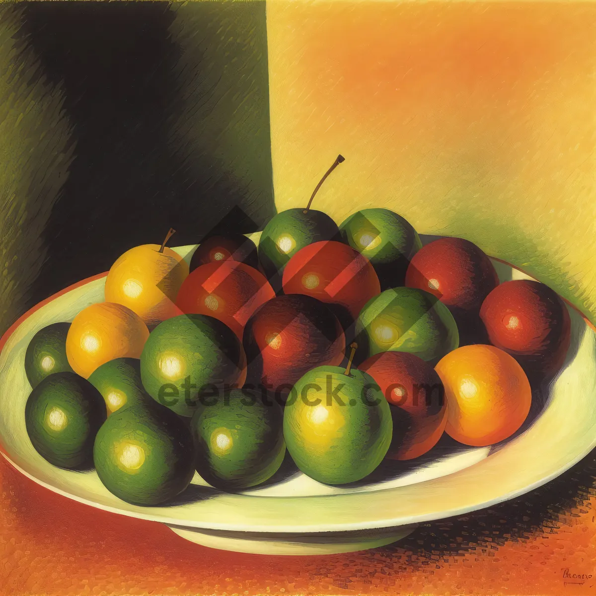 Picture of Fresh and Healthy Fruits: Apple, Tomato, Citrus, Grape, Pear