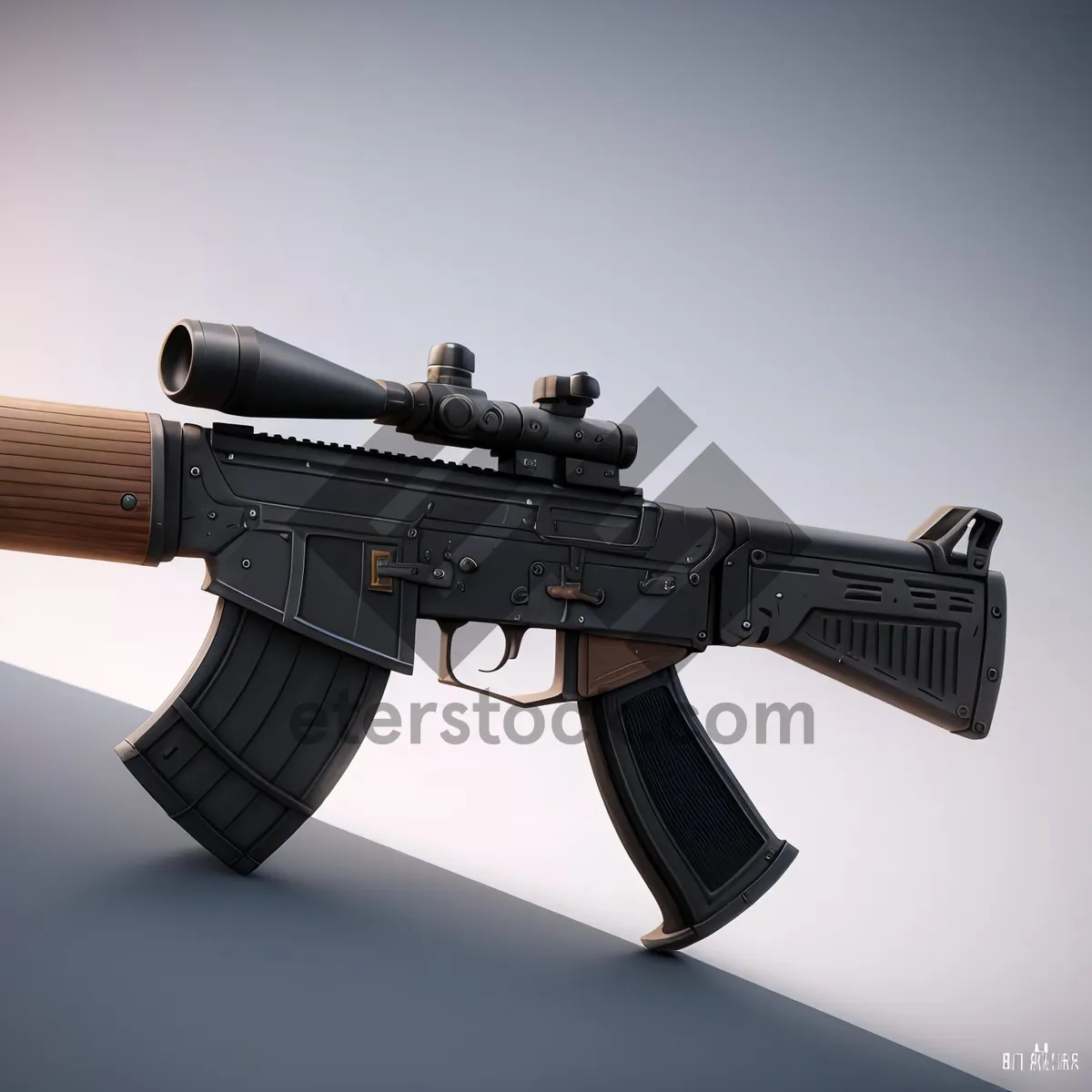 Picture of Modern Assault Rifle: Powerful Weapon for Military