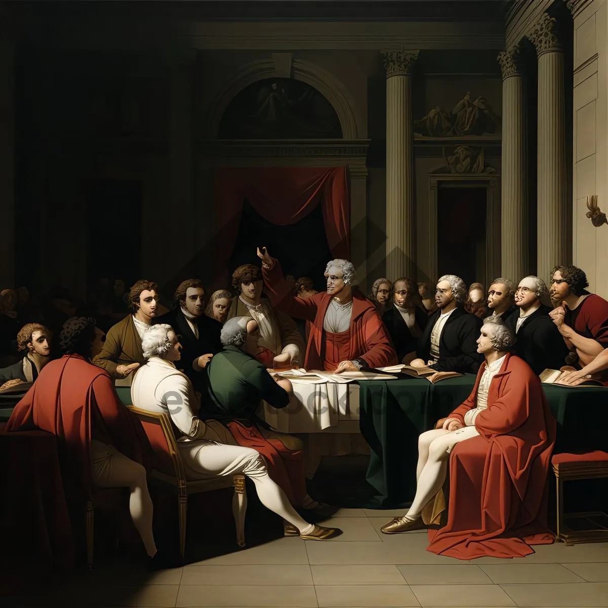 Picture of Professional businessman working in office setting.