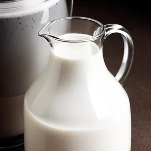 Refreshing Morning Drink in Ceramic Pitcher.