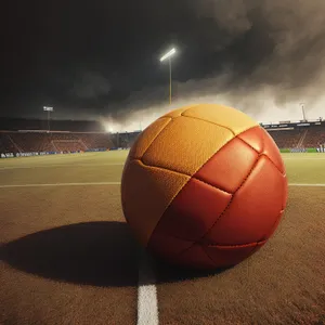 Patriotic World Cup Soccer Ball and Flags