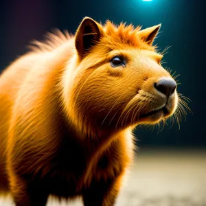 Furry Lion Cub with Playful Whiskers