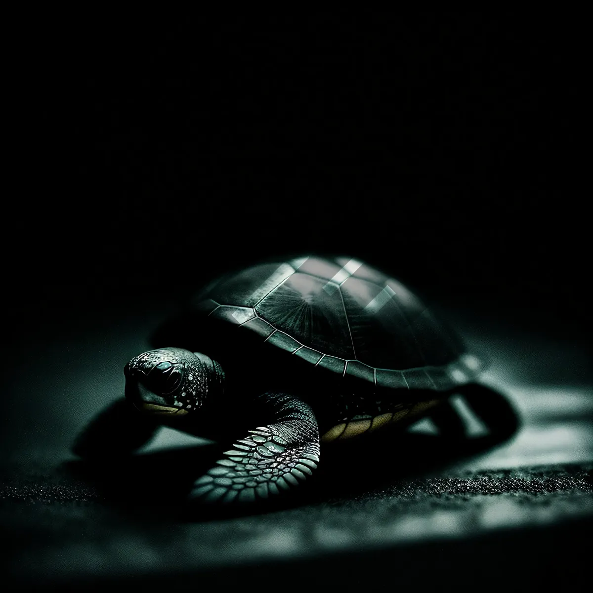 Picture of Slow-moving Reptile with Elegant Shell: The Turtle