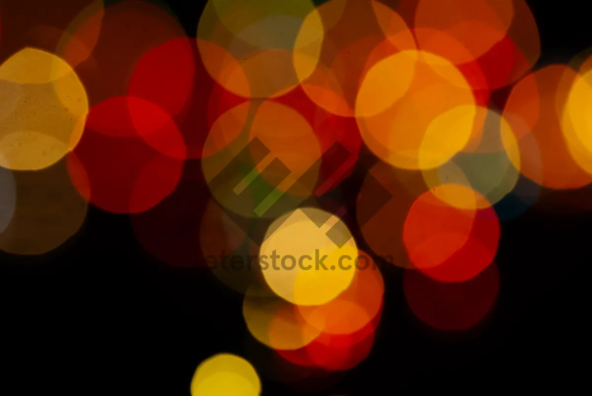 Picture of Vibrant Circles of Light and Color danced together