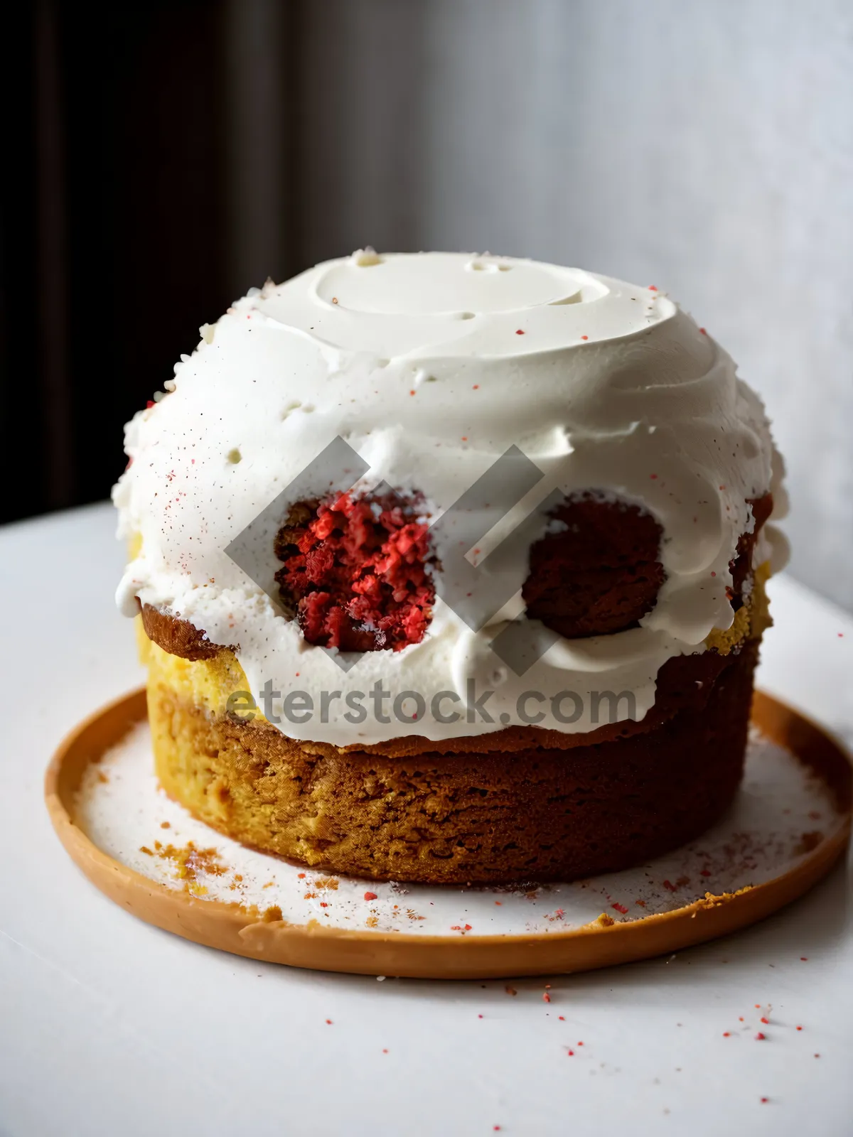 Picture of Delicious Berry Trifle with Fresh Cream and Chocolate