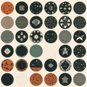 Graphic Design Icon Set - Seamless Pattern Collection