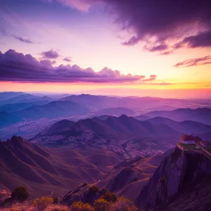 Grand Canyon Sunset - Majestic Highland Landscape