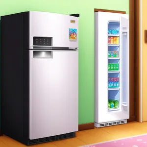 White Goods Refrigeration System - Home Appliance 3D Mechanism