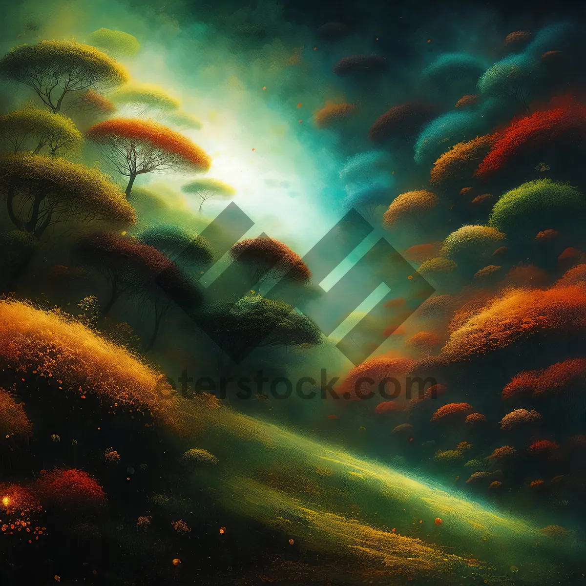 Picture of Colorful coral reef with exotic marine life.