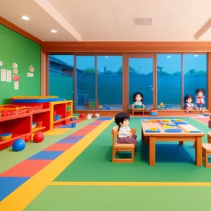 Modern Luxury Living Room with Wood Furniture and 3D Lamp"
Note: Please provide the specific image tags for me to create an appropriate description as per your request.