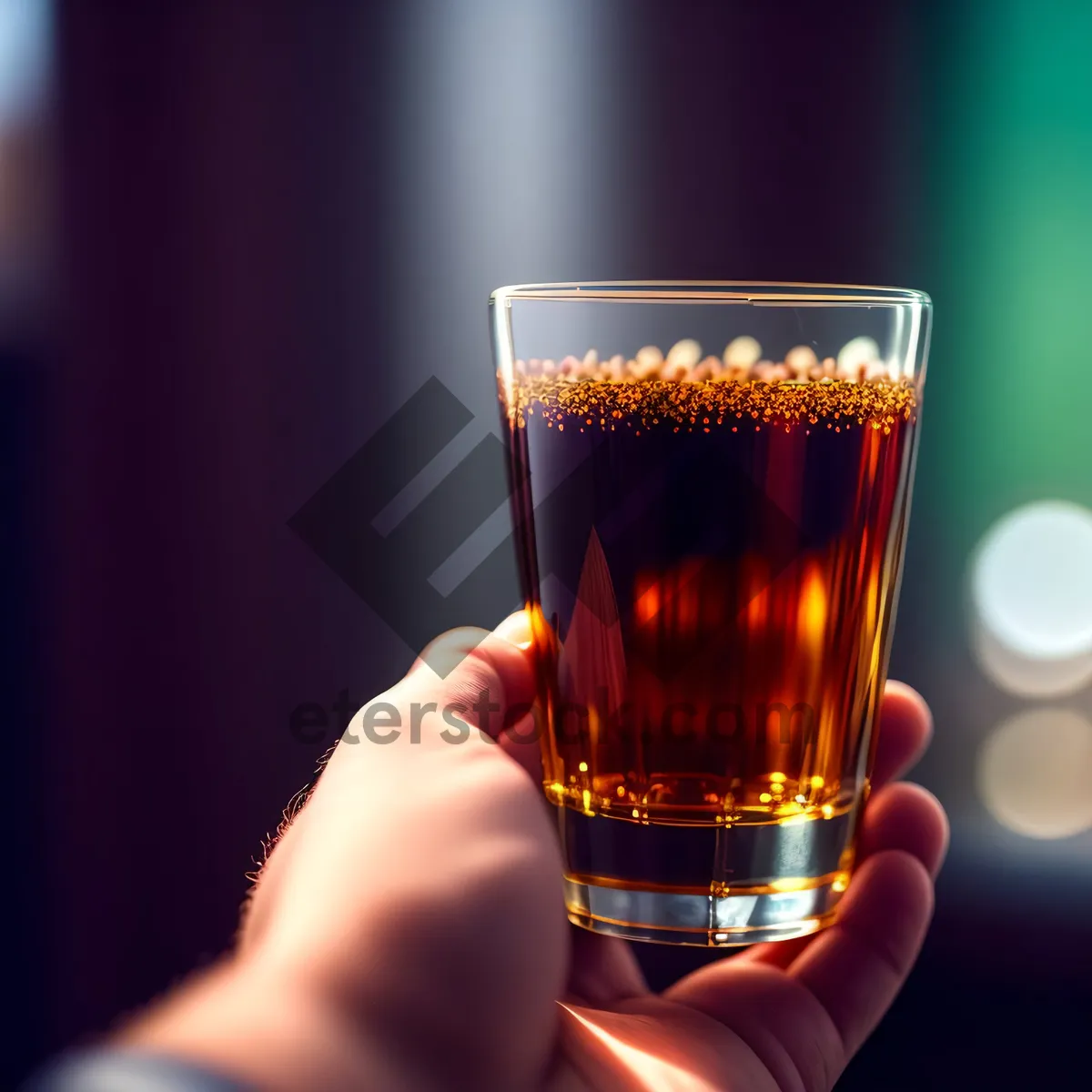 Picture of Sparkling Cheers: Yellow Champagne Cocktail in Glass