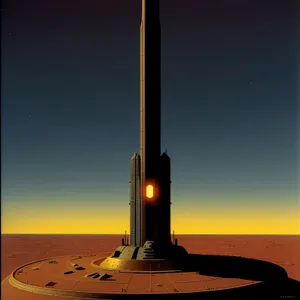 Tower of Communication: Sky's Submarine in Monument.