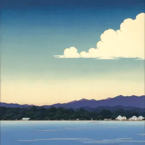 Serene Mountain Reflections Over Crystal Clear Lake