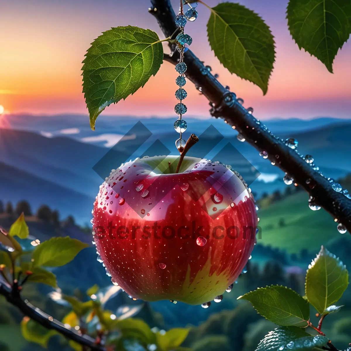 Picture of Delicious Berry and Apple Dessert with Health Benefits