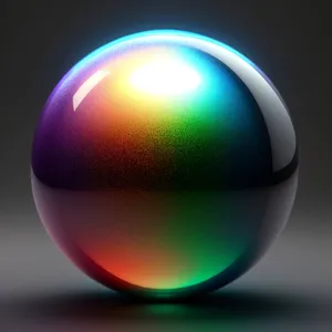 Shiny Glass Web Icon: Bright Orange Round Button
