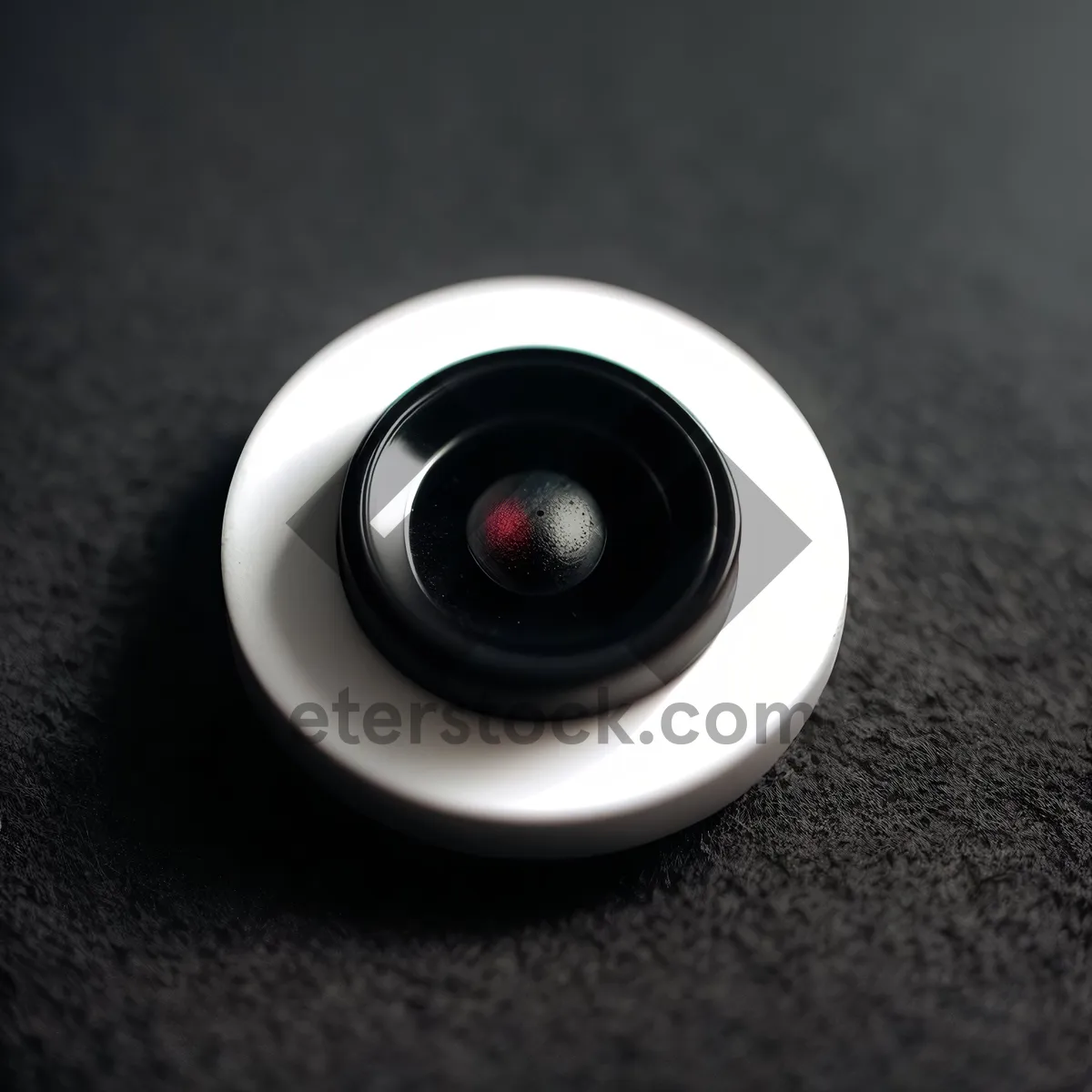 Picture of Shiny Black Electronic Device with Trackball: Sleek and Modern