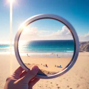 Seaside Serenity: Sunlit Reflections on a Tropical Beach