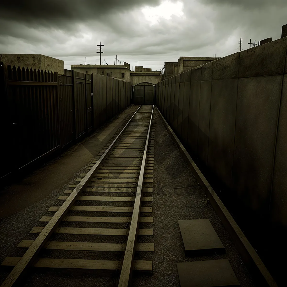 Picture of Speeding Along the Railway Tracks