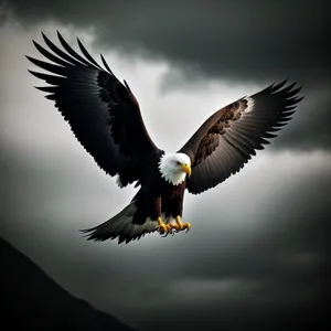 Bald Eagle Soaring in the Wild