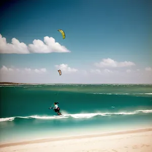 Sunset Beach Paradise Relaxation Waves