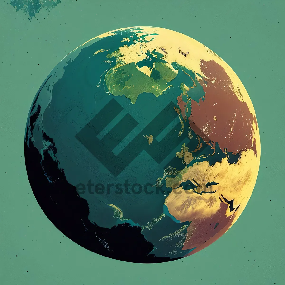 Picture of Celestial Globe Icon: 3D Moon Map Representation