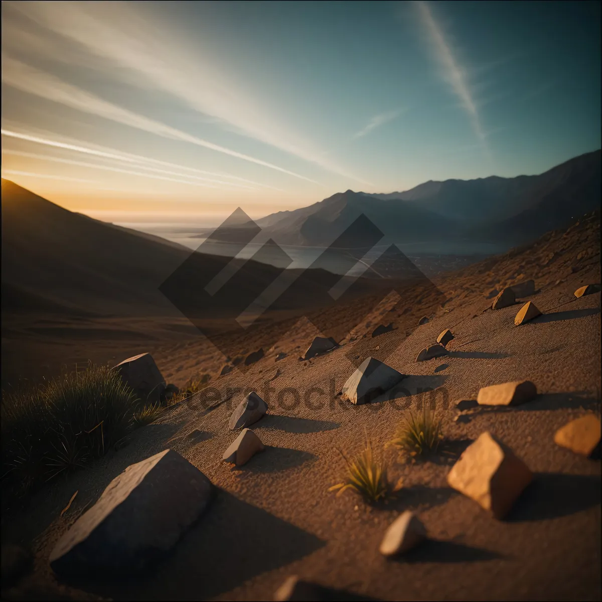 Picture of Serenity in the Desert: Majestic Dunes at Sunset