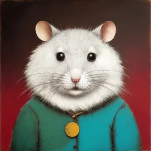 Cute and Furry Hamster Portrait
