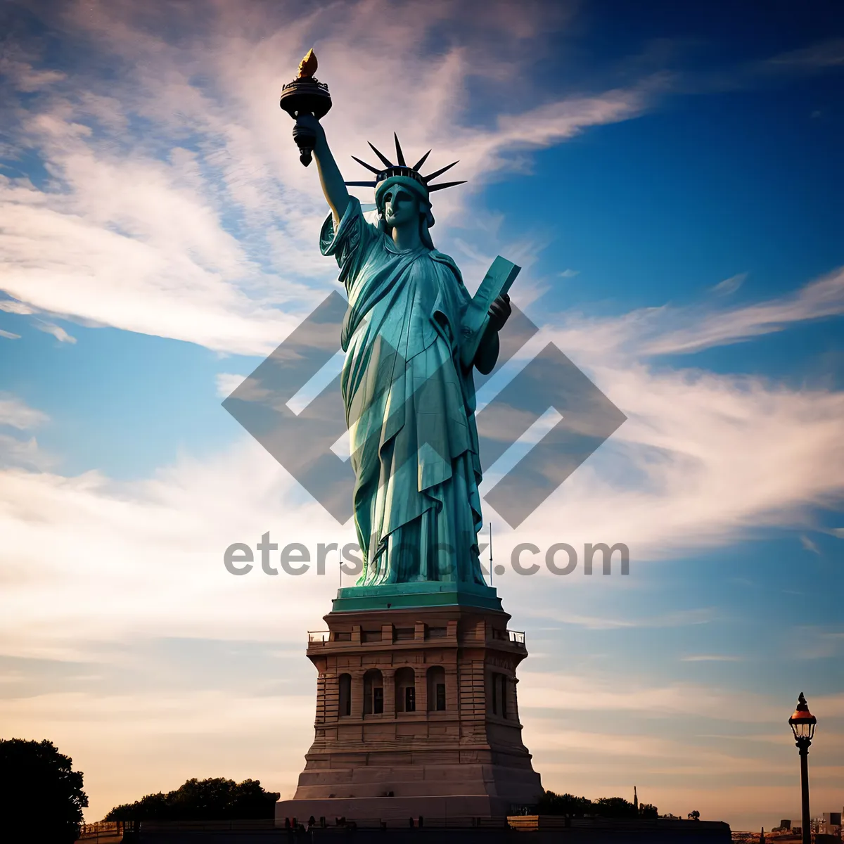 Picture of Sky-high Symbol of Freedom: The Famous Statue of Liberty