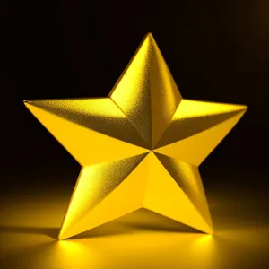 Shiny 3D Star Symbol: Eye-catching Graphic Design