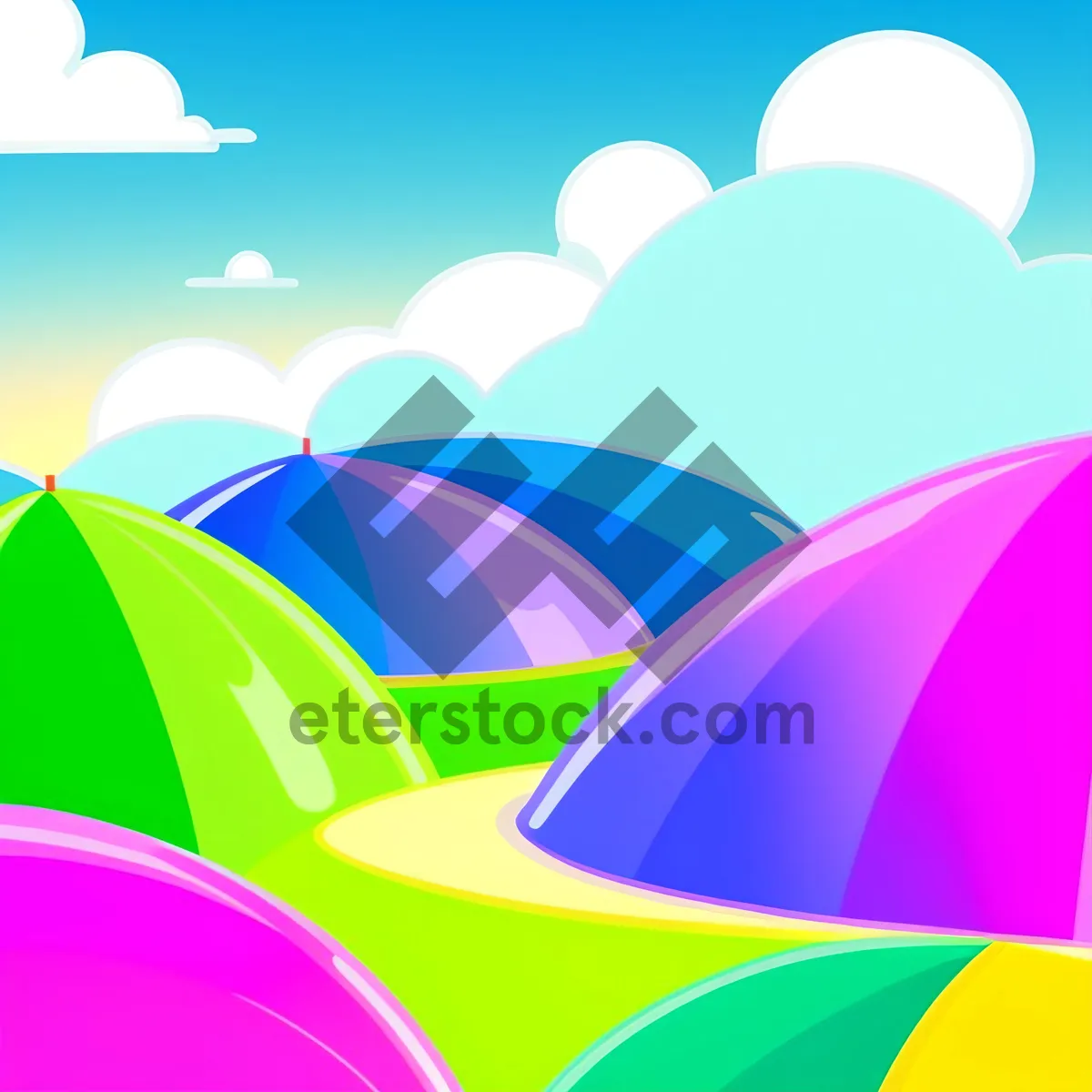 Picture of Colorful Abstract Motion Graphic Wallpaper