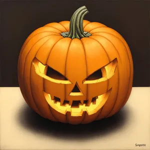 Glowing Evil: Spooky Autumn Jack-O'-Lantern Decoration