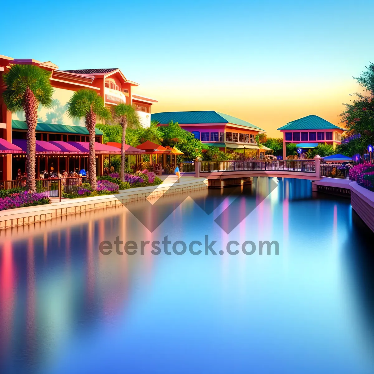 Picture of Coastal Paradise: Resort Hotel Embracing Serene Ocean Views
