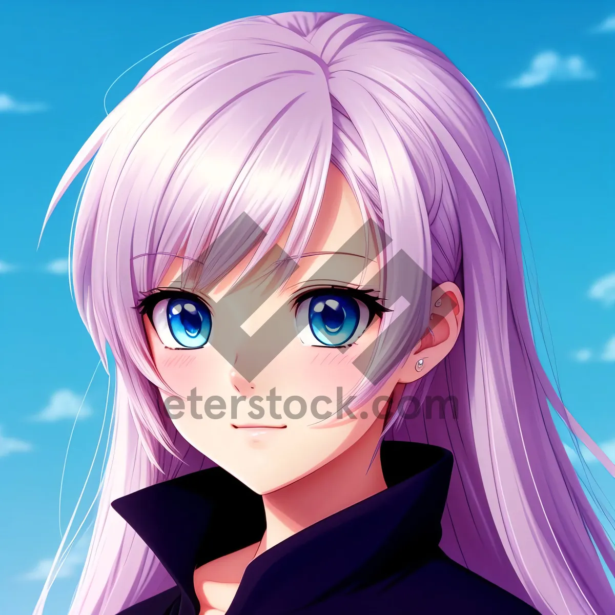 Picture of Blond Coquette: Attractive Lady with Sensual Hairstyle