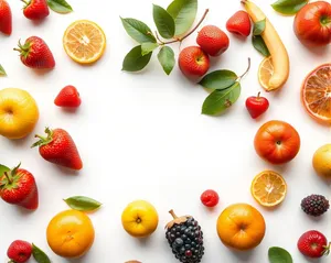 Fresh Fruit Salad with Vegetables and Pasta