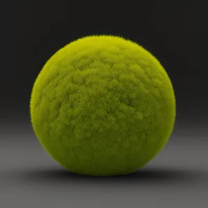 Vibrant Yellow Tennis Ball on Court