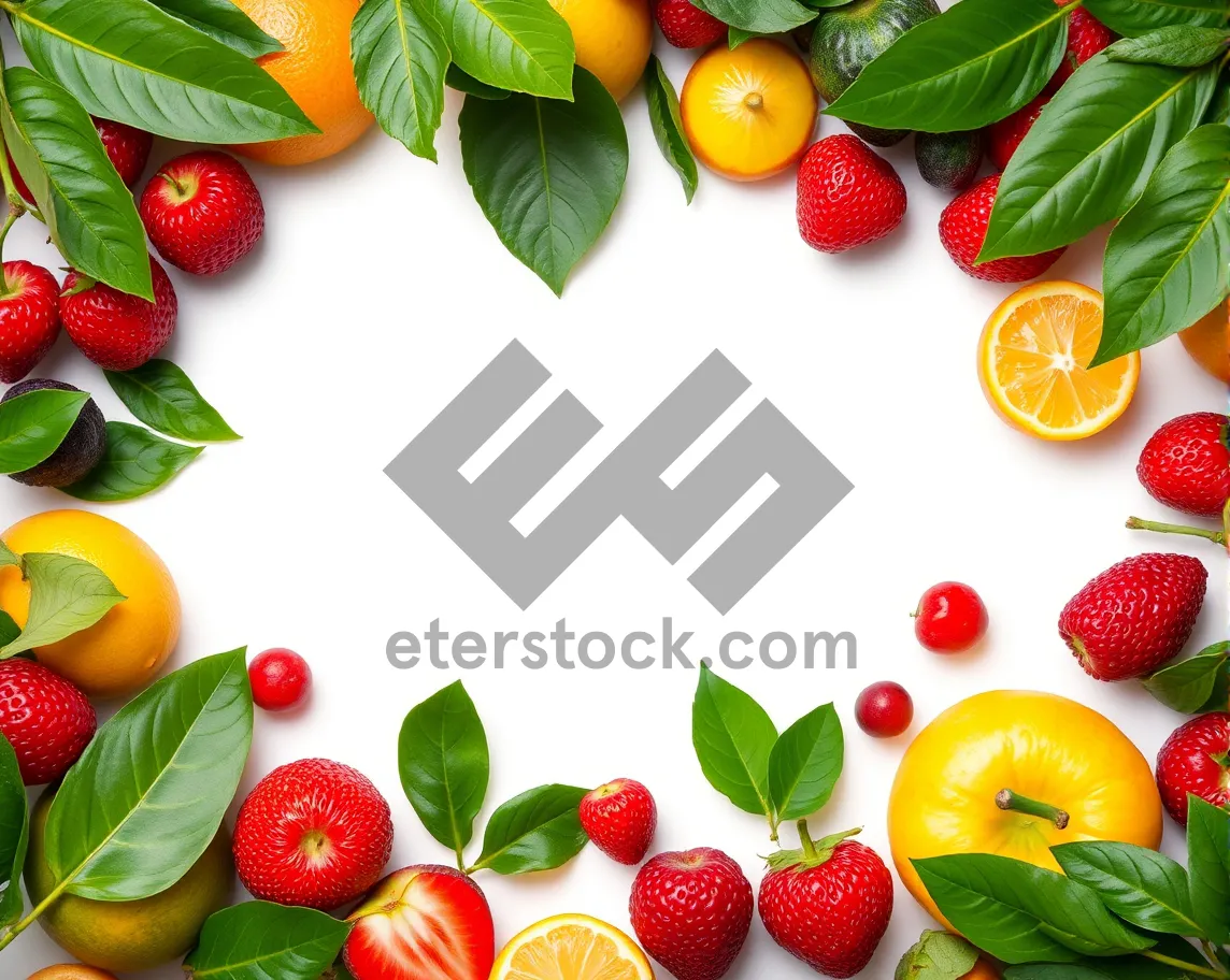 Picture of Fresh summer fruits and vegetables for a healthy diet.