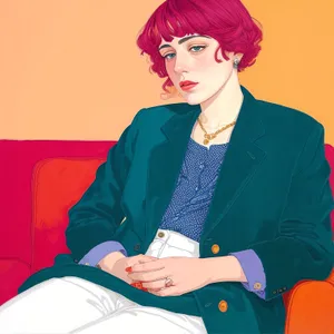 Smiling Businesswoman with Laptop, Professional and Stylish