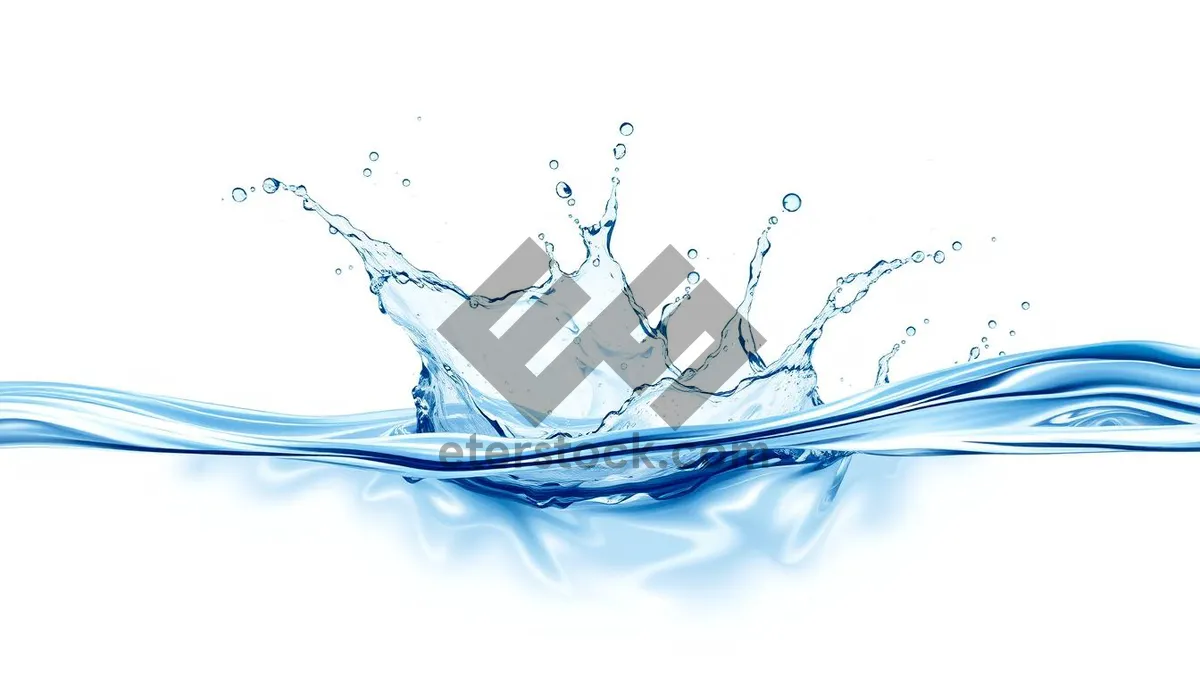 Picture of Flowing Water Splash Graphic Element