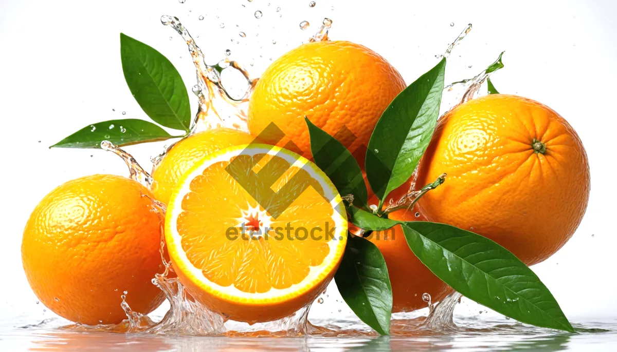 Picture of Healthy Citrus Fruit Salad with Fresh Juicy Oranges