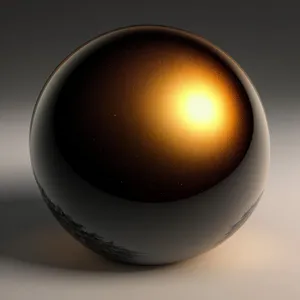 Shiny Glass Sphere Graphic Design