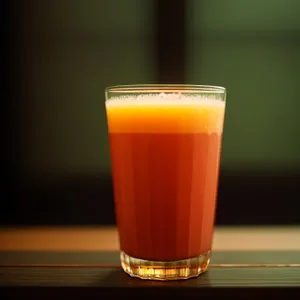 Golden Frothy Lager in Glass