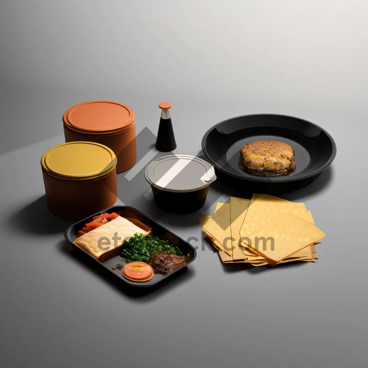 Picture of Tasty plate of food at a restaurant table