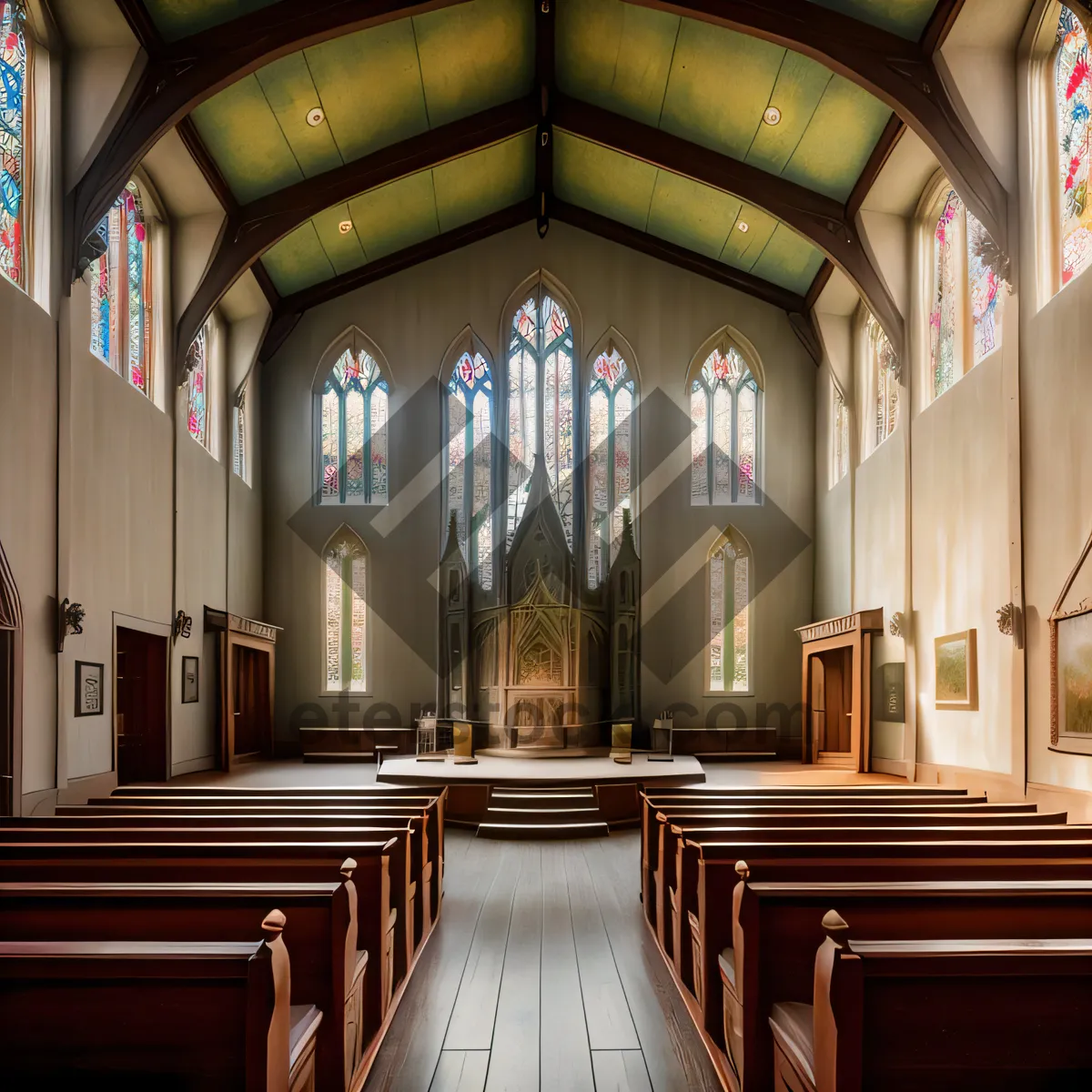 Picture of Timeless Sanctuary: Ancient Cathedral's Majestic Altar