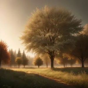 Winter Wonder in Rural Countryside