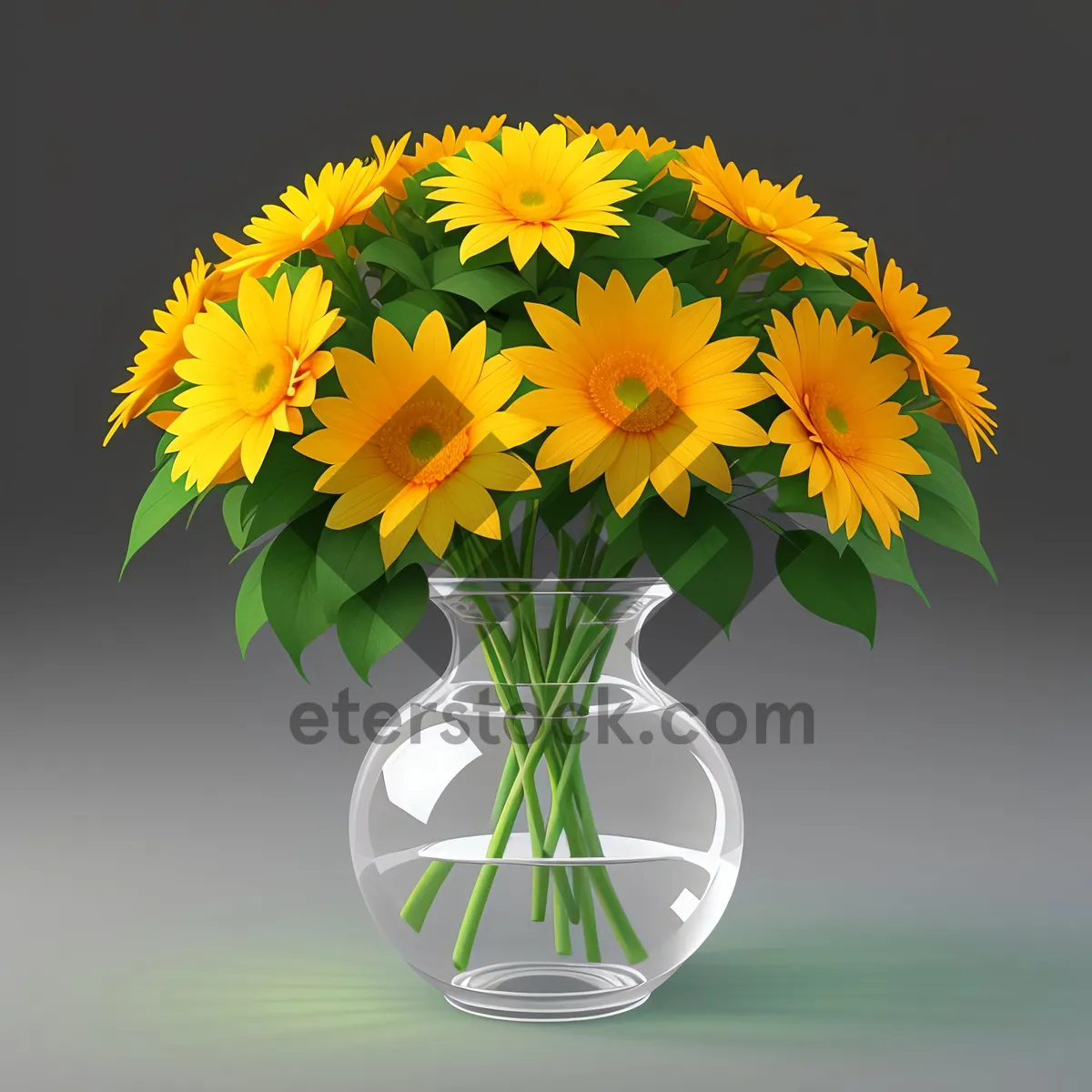 Picture of Vibrant Sunflower Bouquet in Full Bloom