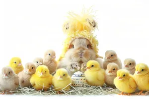 Fluffy Yellow Chick Toy - Spring Easter Cutie