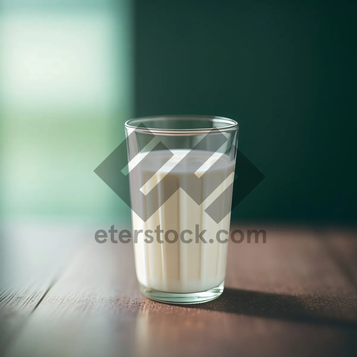 Picture of Milk Glass Refreshment: Cold Creamy Beverage in a Mug