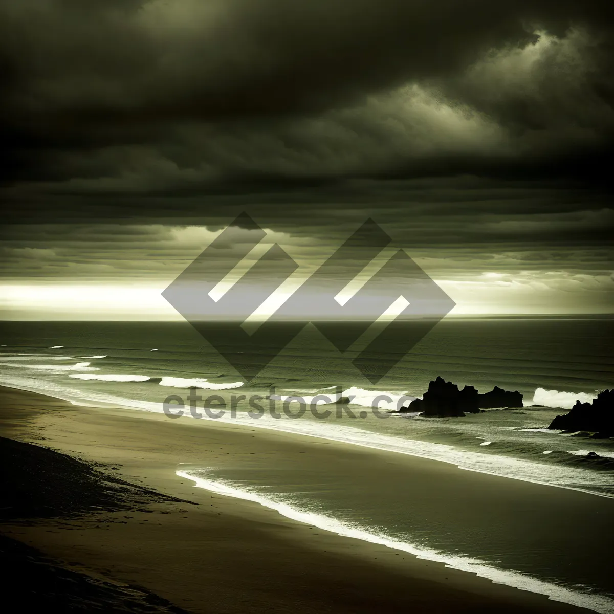 Picture of Tranquil Sunset Over Tropical Beach