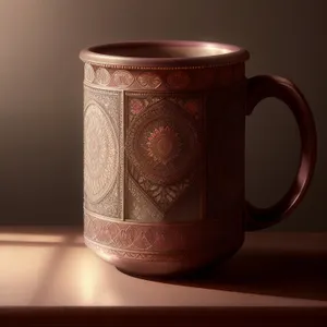 Morning Brew: Aromatic Coffee in Ceramic Mug